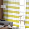 Yellow Gradient Stripes Tulle Curtains Fashion Printed Sheer Window Drapes for Living Room Balcony Modern Home Decor