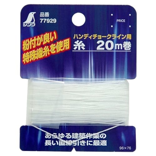 

Shinwa Sokutei Handy Chalk Line Thread, 20m Roll, 77929