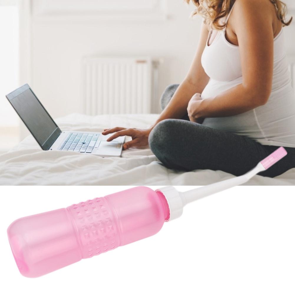 Tragbarer Hand-Bidet-Sprayer Intimbereich Analreiniger Reinigung für Frauen Alte Menschen (Rosa)