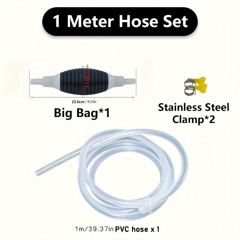 Portable Siphon Pump Flexible Hose Ideal for Gas Oil Water & Fuel Transfer