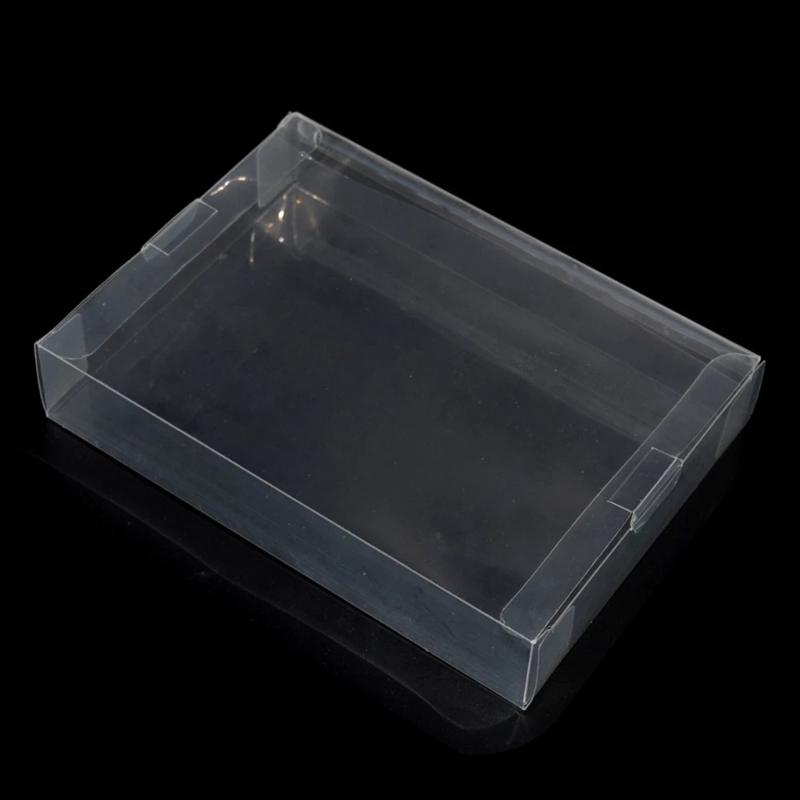 Clear Box Case Sleeve CIB Protector for SNES/N64 Games Cartridge Box