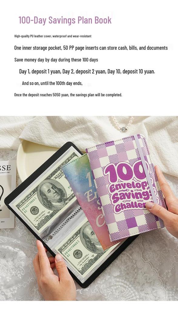 100-Day Cross-Border Money Saving Envelope Budget Book