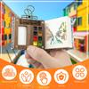 Portable Watercolor Palette Set Mini Travel Paint Palette with Clip Watercolor Paint Boxes Art Painting Square Tray for Students