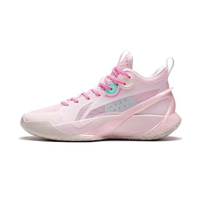 Sonic 10 Youth Edition Rebound Lightweight Cushioning Mid Top Basketball Shoes Primrose Pink ABPS013-5