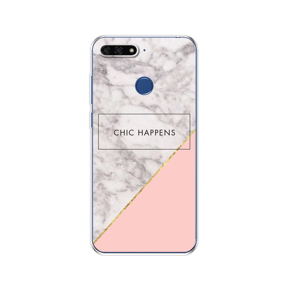 For Huawei Honor 7C 5.7 Inch Case Cover Soft Silicone TPU Cute Cover Back Protective Phone Case For Huawei Honor 7c Aum-L41 Bags
