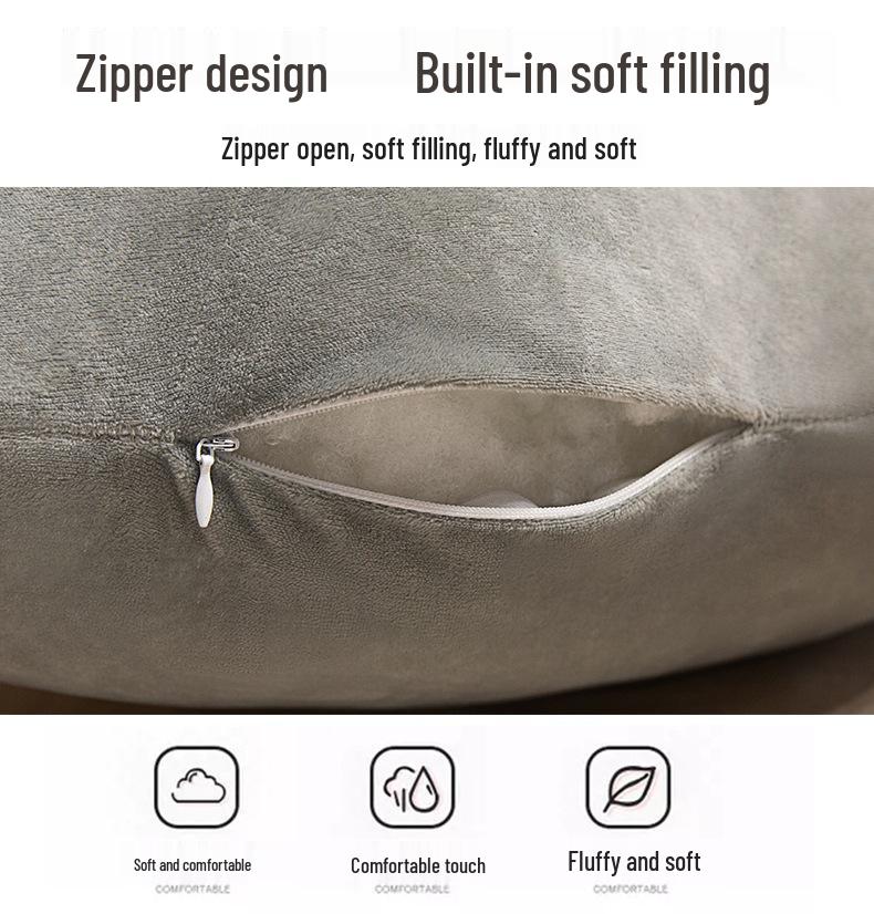 Wave-Shaped Cloud Leg & Back Hugging Pillow - Long Body Cushion for Side Sleepers