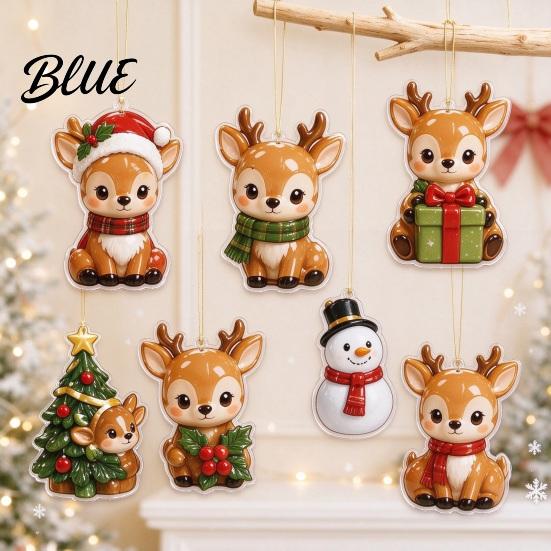 Winter Wonderland Tree Countdown Calendar Christmas Advent Whitetail Deer Decorations 2D Calendar 24-Day with 24