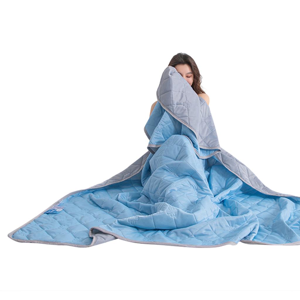 Chladivá přikrývka z ledového hedvábí Měkká Pohodlná Prodyšná Přikrývka do klimatizace Letní Chladivá Vzduchem chlazená Teplá Přikrývka
