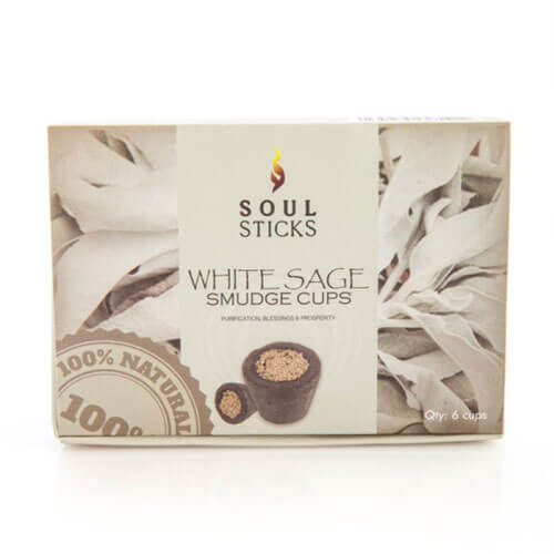 Soul Sticks Incense Cup Set of 6 (White Sage)