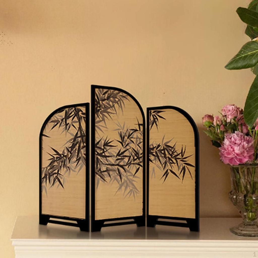 Mini Screen Decoration Decor Business Gift Landscape Divider Desk Ornament Desktop Statue for