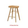 Nordic Swivel Bar Chair - Solid Wood, Simple Design, High-Leg Stool for Home