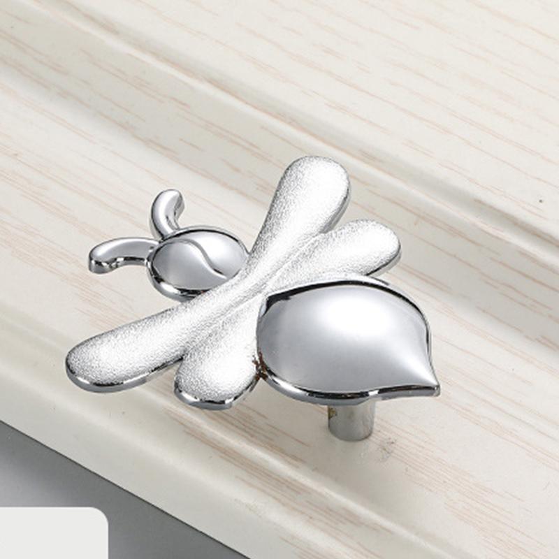 1pc Furniture Hardware Butterfly Bee Door Pulls Wardrobe Pulls Cabinet Drawer Cabinet Door Handle Zinc Alloy Single Hole