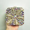 Snow Blue/Red Crystal Evening Clutches WHTUOHENG Diamond Party Prom Minaudiere Luxury Rhinestone Wedding Bridal Party Purse