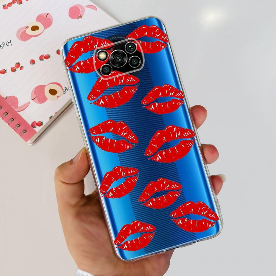 För Xiaomi Poco X3 Pro Fodral Ny Mode Målat Skydd Genomskinligt Silikon Mjukt TPU Telefonfodral För Xiaomi Poco X3 NFC PocoX3 Pro Skal
