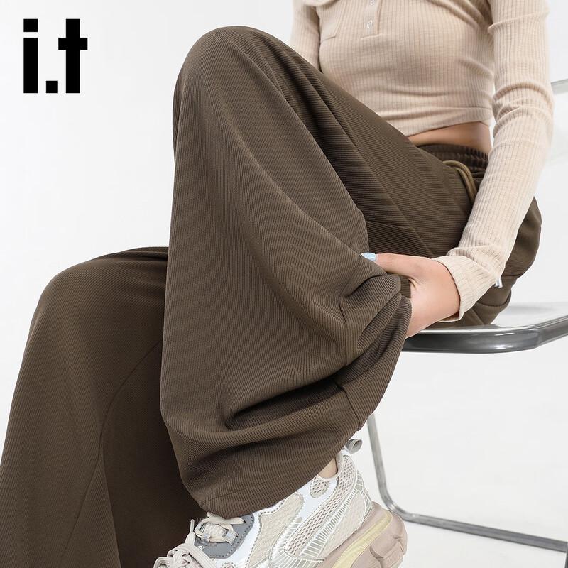 Izzue It Women's Relaxed Fit Drawstring Wide-Leg Pants