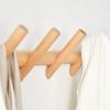 Solid Wood Living Room Entrance Wall Clothes Hanger Multifunctional Wall Clothes Hanger Creative Luxury Clothing Storage Hook