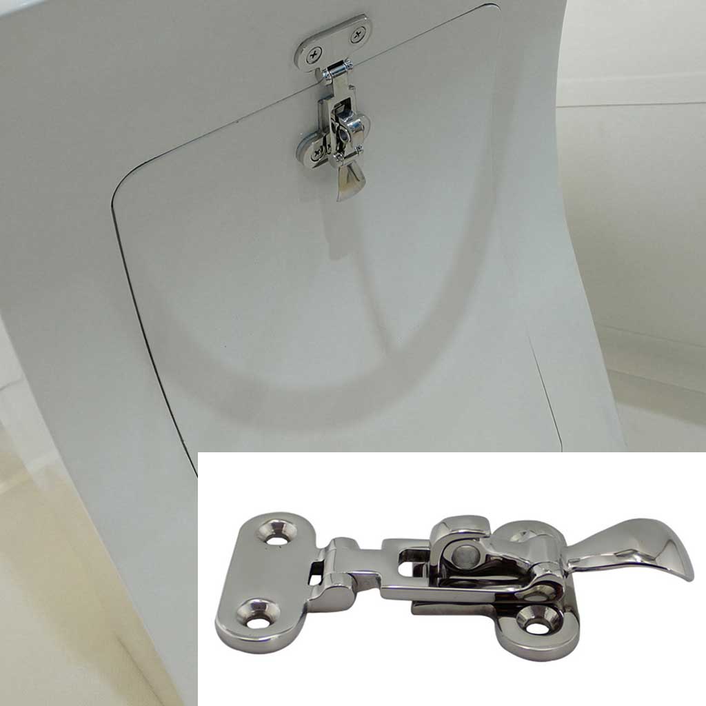Buy Marine Boat Deck Lock Hasp 316 Stainless Steel Lockable Hold Down
