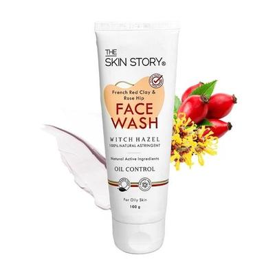 The Skin Story Pore Gentle Cleansing Face Wash To Removes Excess Oil & Impurities With French Clay, Rosehip Oil, & All Skin Types 100ml