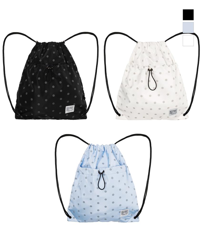 Nuart Studio Dottie Pocket Gym Bag String Bag_3Colors