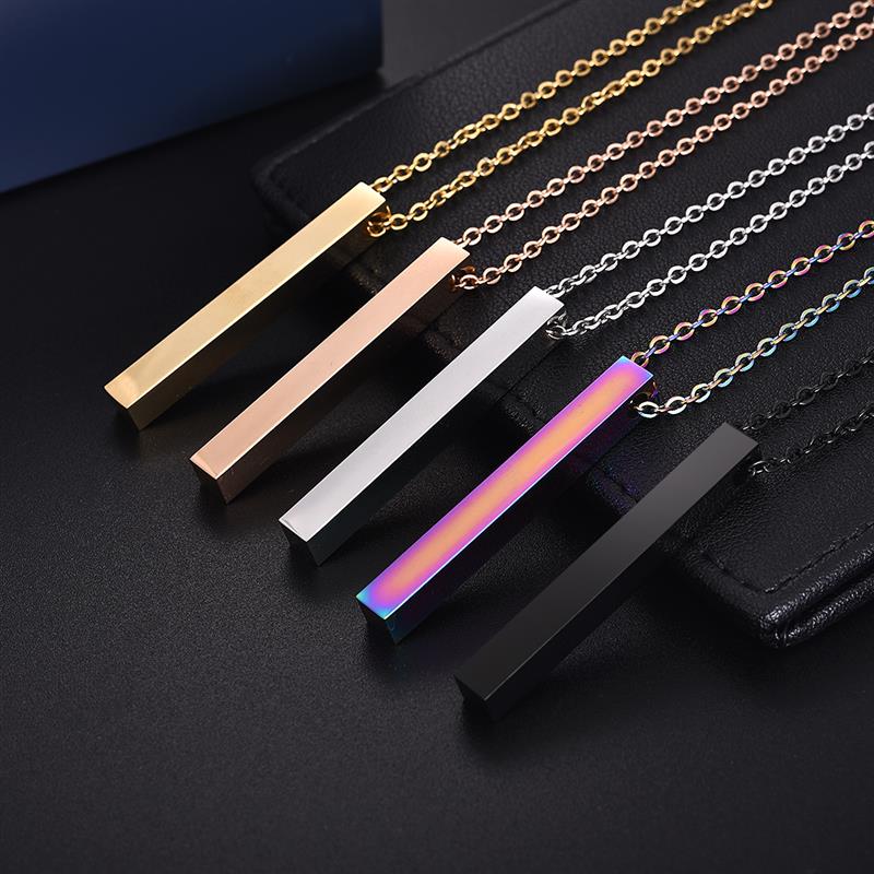 Colier cu pandantiv geometric pentru bărbați la modă fierbinte Colier clasic cu lanț din oțel inoxidabil 316L pentru bărbați, bijuterii punk pentru bărbați, cadou de petrecere