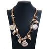 Unique Starfish Shell Choker Necklace for Women Retro Large Conch Collar Necklace Statement Pendant Neck Jewelry Gift