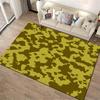 Teppich mit Camouflage-Muster in Grün- und Brauntönen für moderne Wohnkultur Geeignet für den Einsatz als rutschfester1 für1Zimmer und Schlafzimmer Sofas