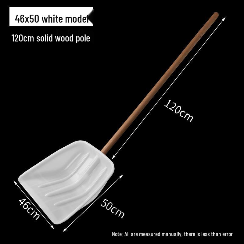 Large Thickened Tempered Plastic Shovel: Household Snow, Grain, and Garbage Shovel with Square and Flip Head.