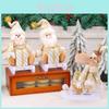 Christmas Sled Doll Decor With Plastic And Polyester For Holiday Festive Display