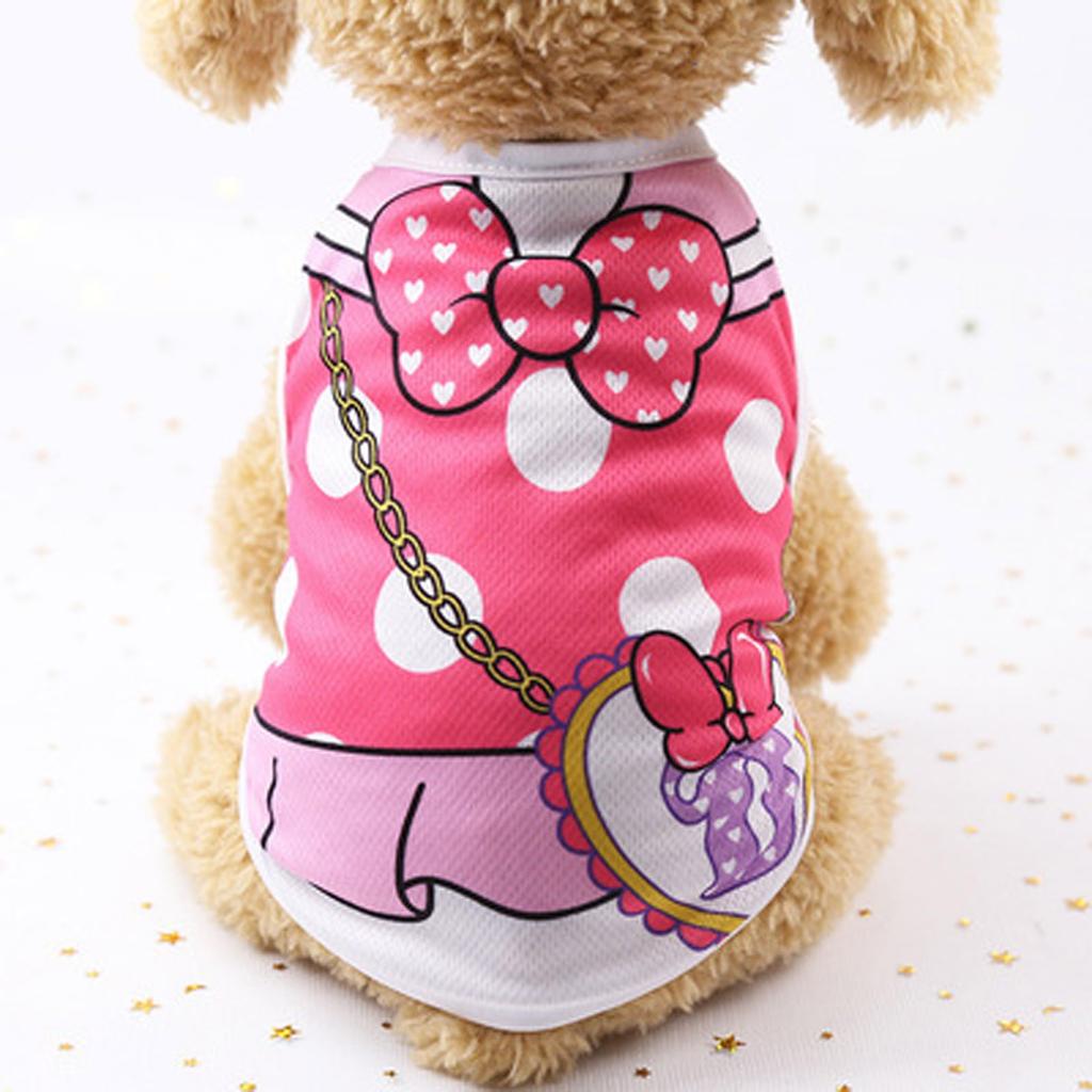 Pet Dog Puppy Clothes Fake Strap Vest Shirt Dog Cotton Clothes Spring Summer Puppy Clothing T-shirt
