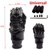 1x Car Metal Horror Skull Head Manuální převodovka Hlavice řadicí páky řadicí páka černá Snadná instalace
