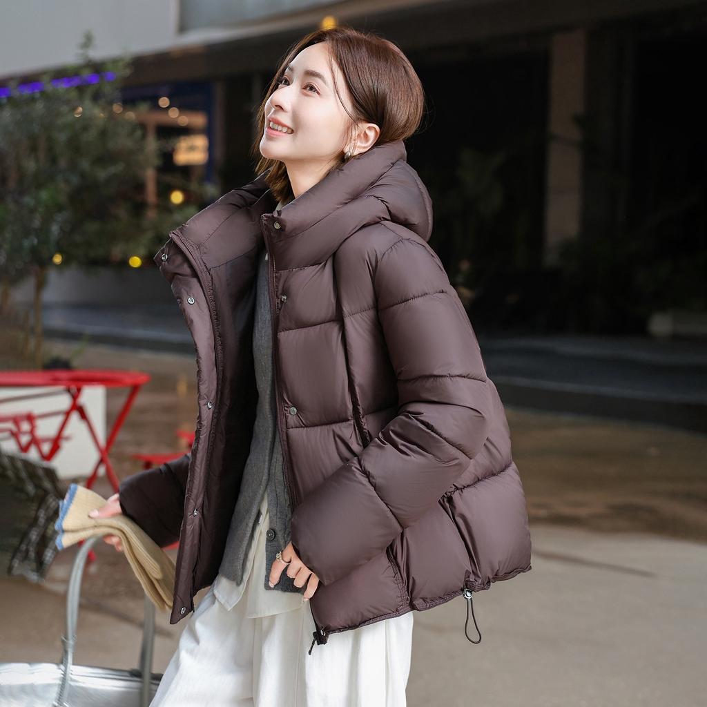New winter European puffs short down cotton clothes women's foreign style thickened jackets student bread clothes tide