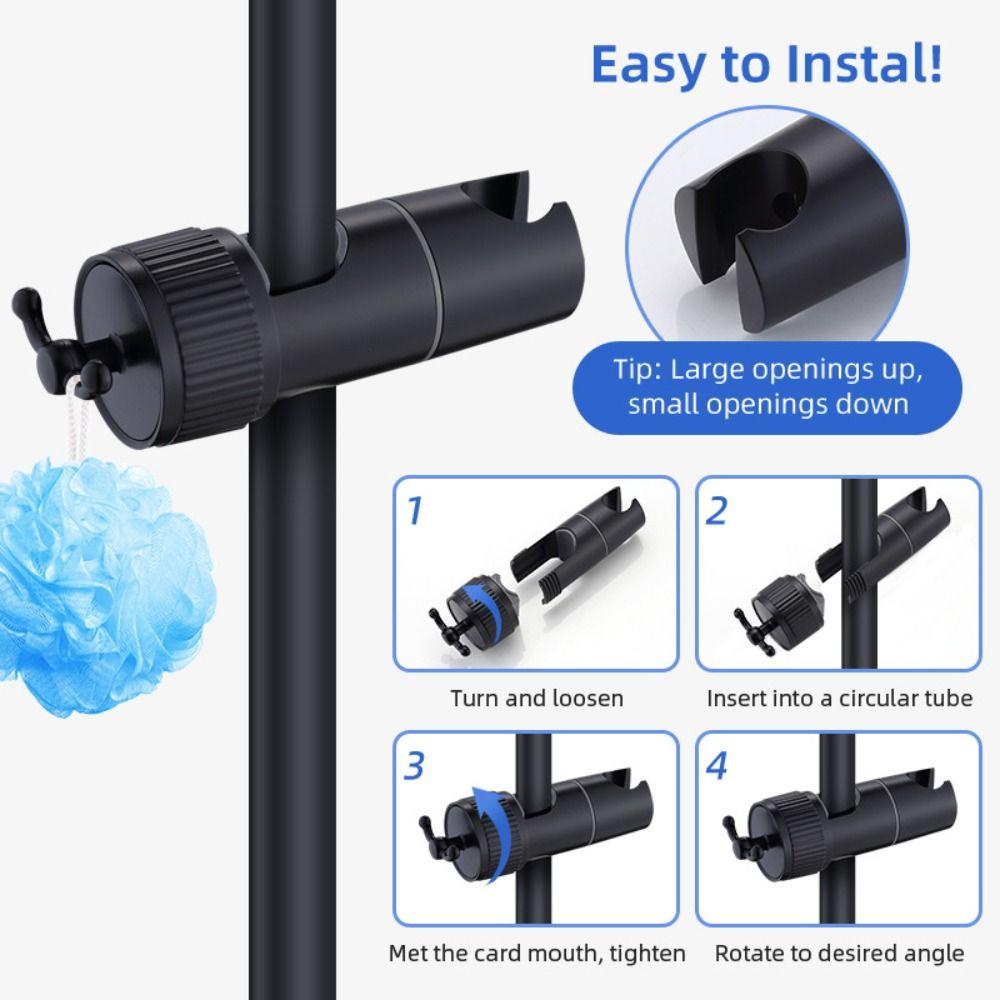 Removable Shower Head Bracket 360° Rotation Shower Fixing Rod Durable Shower Holder  Household
