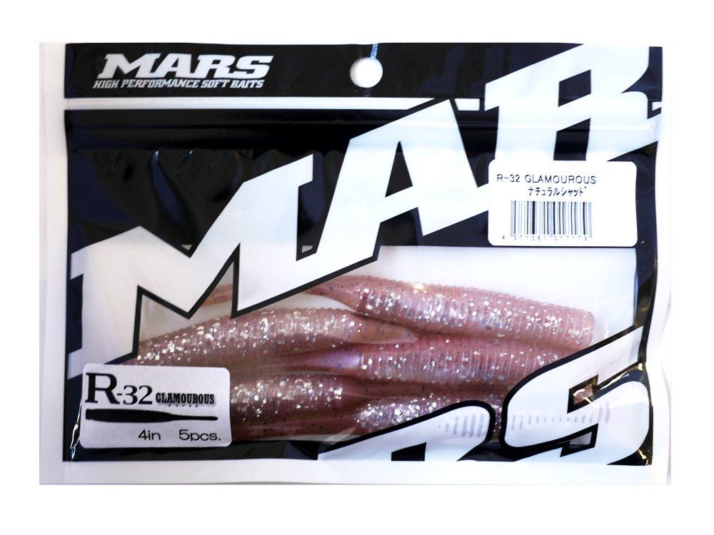 MARS Червь R-32 Гламурный Натуральный Шэд (Подъем на холм). 4 inches