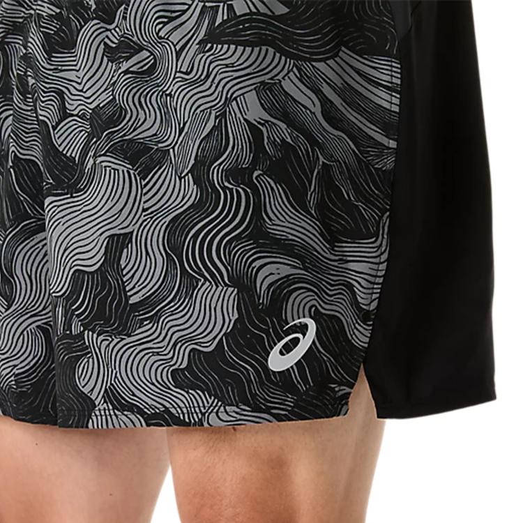 Asics Fujitrail All-Over Print Trail Running Actibreeze™ Mesh Breathable Running Shorts Men shorts 2011D526-001