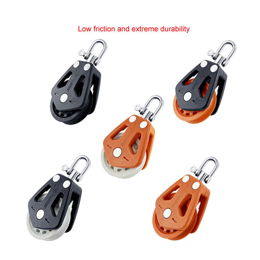 

Sailboat Pulley Nylon Crane Pulley Block Lifting Single Pulley Swivel Sailing Pulley Type 5