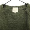 Opening Ceremony Sweter damski używany z mieszanki wełny z obramowaniem, z długim rękawem, dzianinowy, khaki S