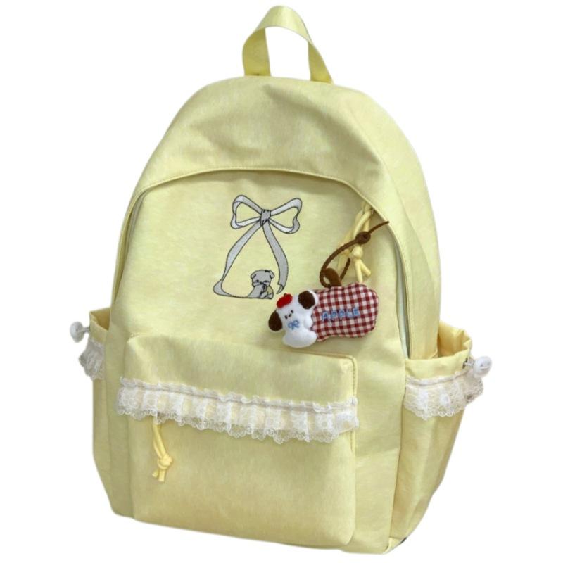 Schoolbag New Solid Color Backpack Casual Versatile Korean Version Simple Fashion Junior High School College Student Schoolbag Large Capacity Backpack