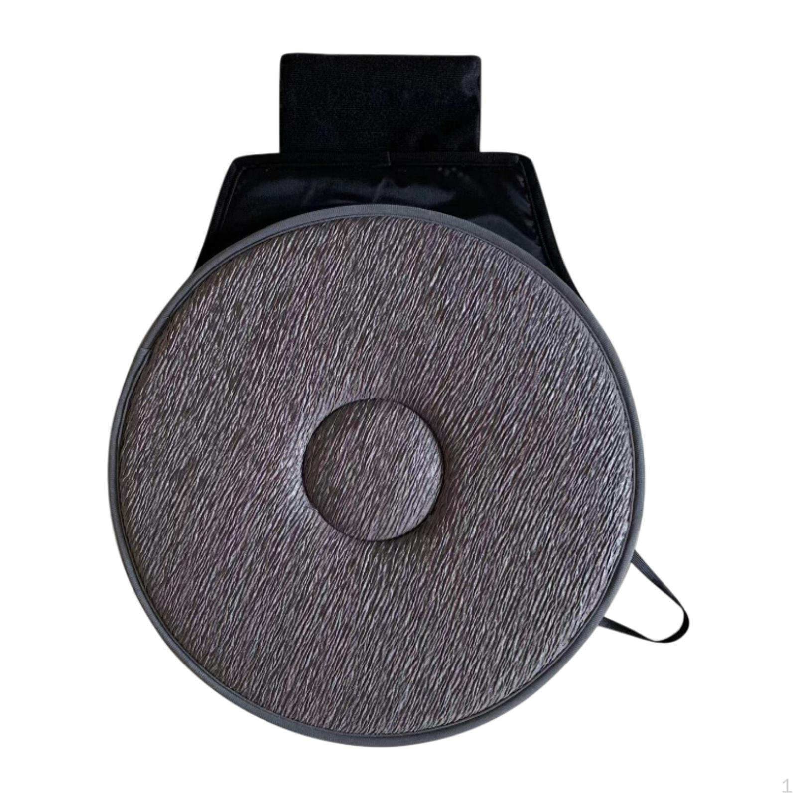 Cushion with Rotating Feature for Elderly Use, Portable Non-Slip Design серый