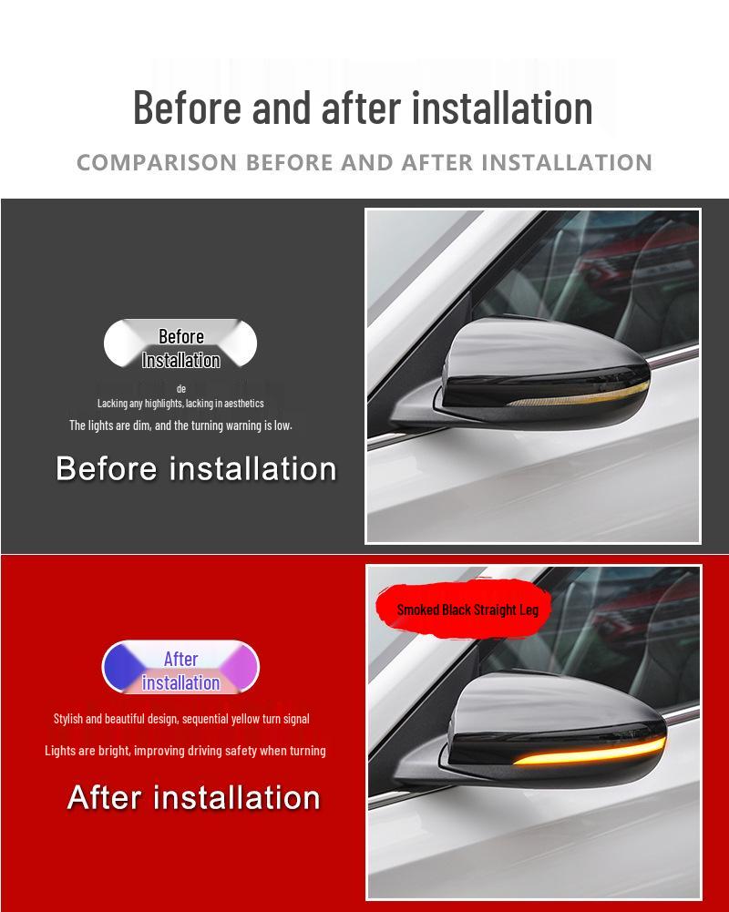 Hyundai LA-FESTA Rearview Mirror Yellow Sequential Turn Signal