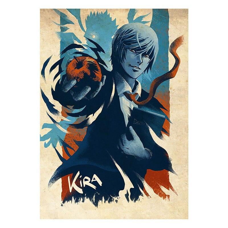 One Punch Man JoJo's Bizarre Adventure Art Painting Pictures for Bar Cafe Home Decor White Paper Room Decoration Anime Posters