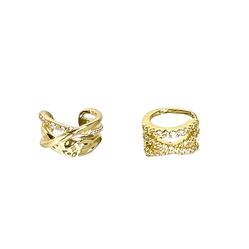 Women's High-End Multi-Layer Zirconia Ear Cuff - No Piercing Needed, 2025 Trendy Luxury Ear Accessory