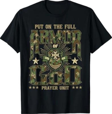 Put On The Full Armor of God - Christian Religious Bible T-Shirt