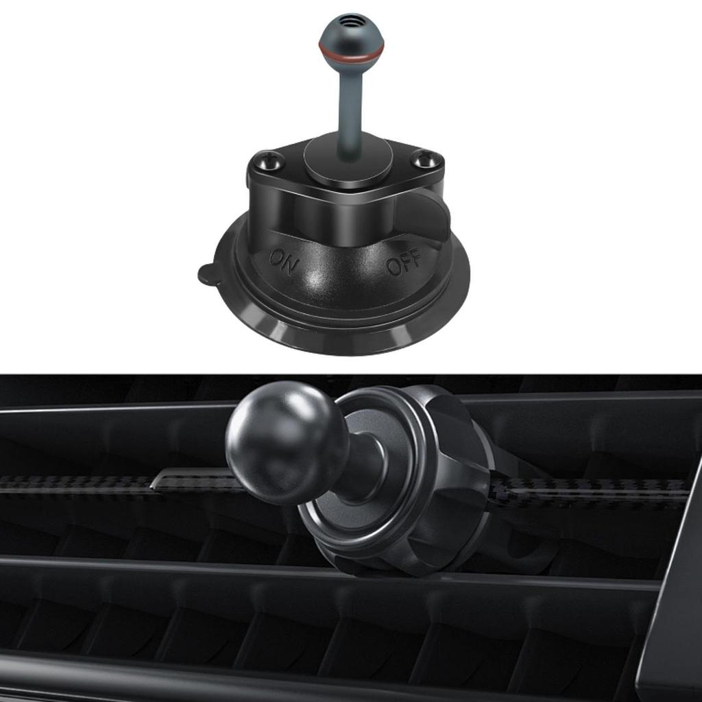 Car Suction Cup Mount with Ball Head,Versatile for Phones Action Camera Accessory Sturdy