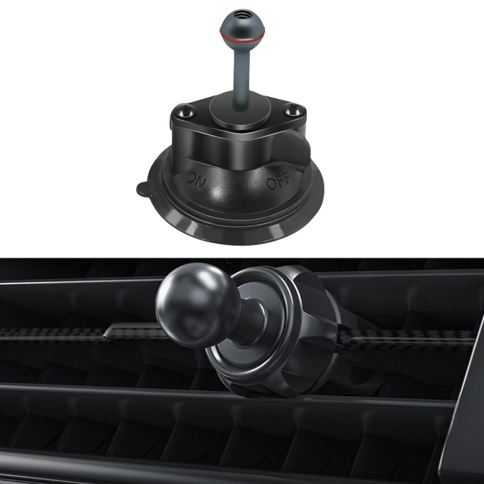 

Car Suction Cup Mount with Ball Head,Versatile for Phones Action Camera Accessory Sturdy