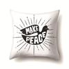 Nordic Style Ins Illustration Graffiti Polyester Pillowcase Car Decoration Home Printed Waist Rest Pillowcase