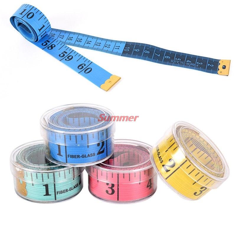 

150cm Tape Measure Body Measuring Ruler Sewing Tailor Soft Flat Sewing Ruler Meter Sewing Tape Random Color