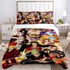 One Piece Adventure Print 3Pcs Bedding Setduvet Cover With 2 Bedropillowcase Home Birthday Gift