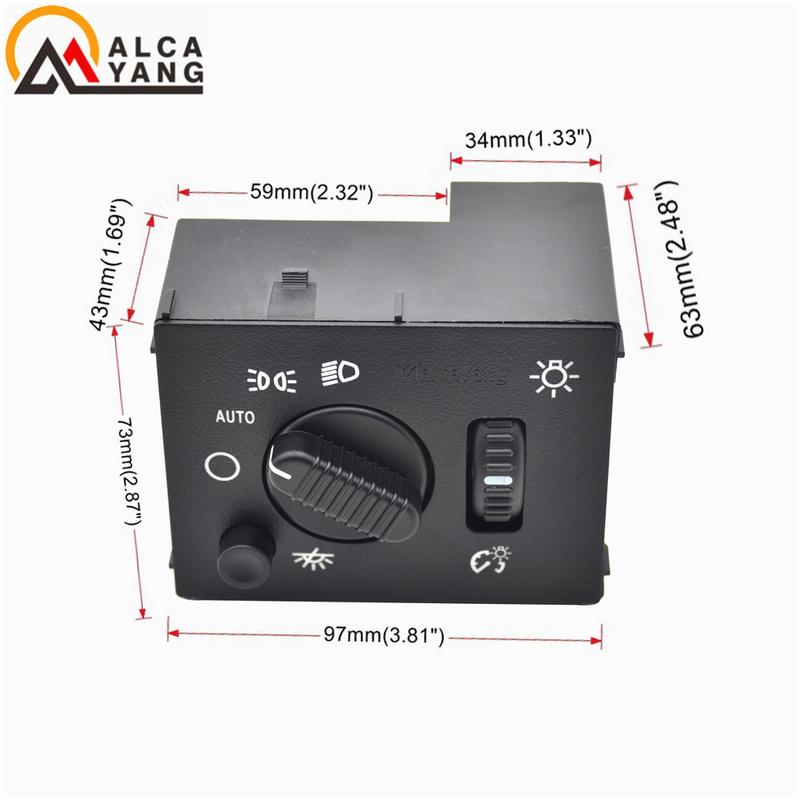 Headlight Dimmer Switch For 03-07 Chevy Silverado 1500 2500 GMC Sierra Yukon 15194803 19381535 D1595G For Cadillac Escalade ESV