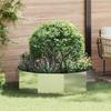 Plant Pot Silver 120 X 120 X 35 Cm Stainless Steel