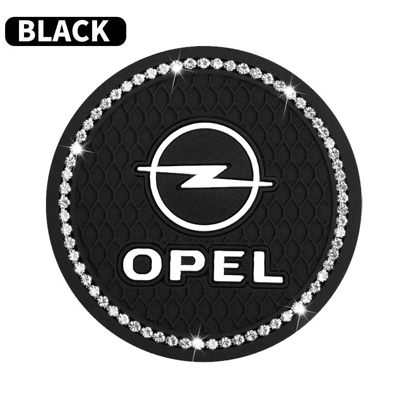 AAHG1 Car Non-slip Water Cup Pad Diamond Rhinestone Bling Decoration For Opel Astra Insignia Mokka Zafira Corsa Vectra Antara Meriva